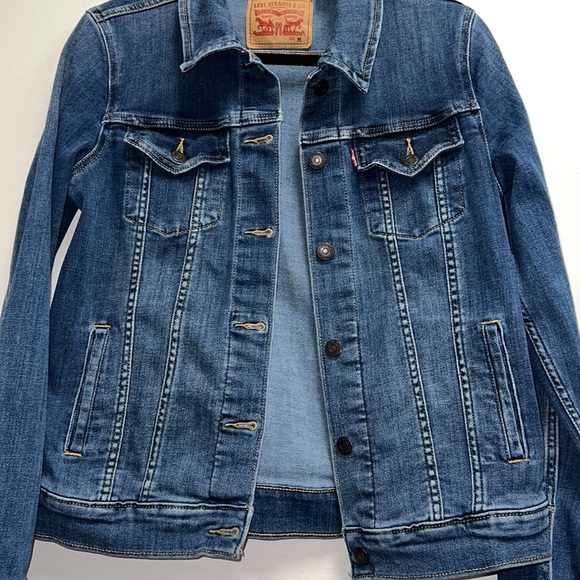 Levi's Denim Blue Trucker Classic 90’s Style Casual Jacket Sz.Med - Picture 2 of 9